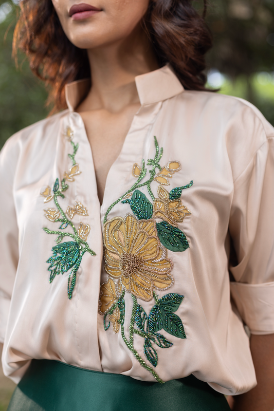 Mehr Embroidered Floral Blouse