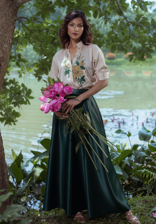 Mehr Embroidered Floral Blouse
