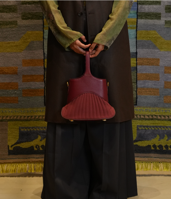 Burgundy Gallery Bag (Small)