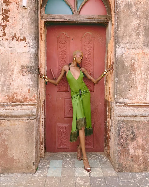 Figurine Halter Dress