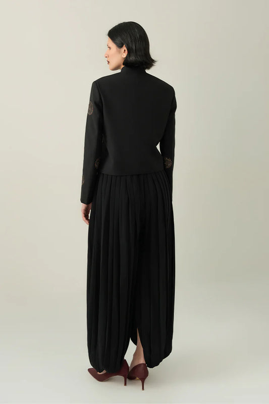 Raag Black Draped Trousers F