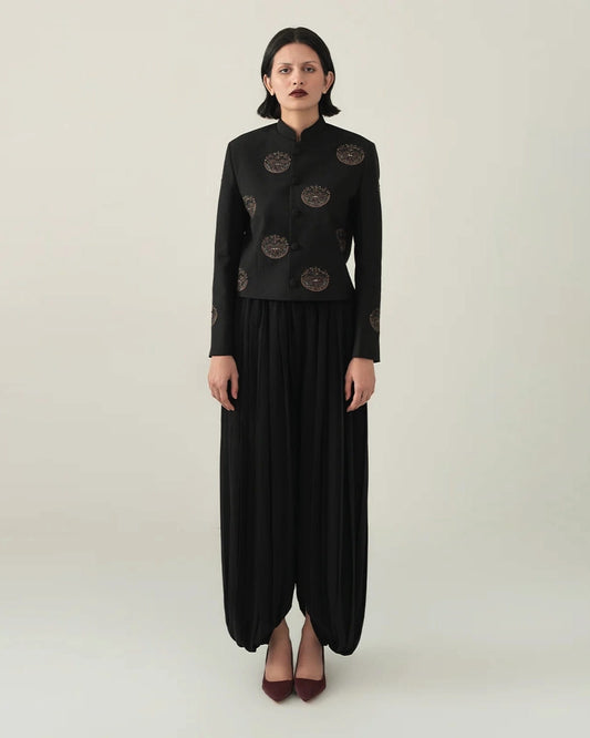 Hayat Hand Embroidered Structured Jacket (F)