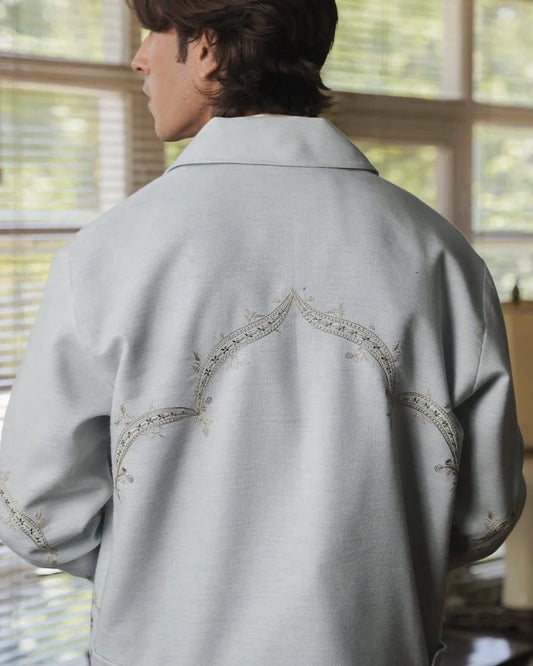 Mahal Embroidered Trucker Jacket (M)