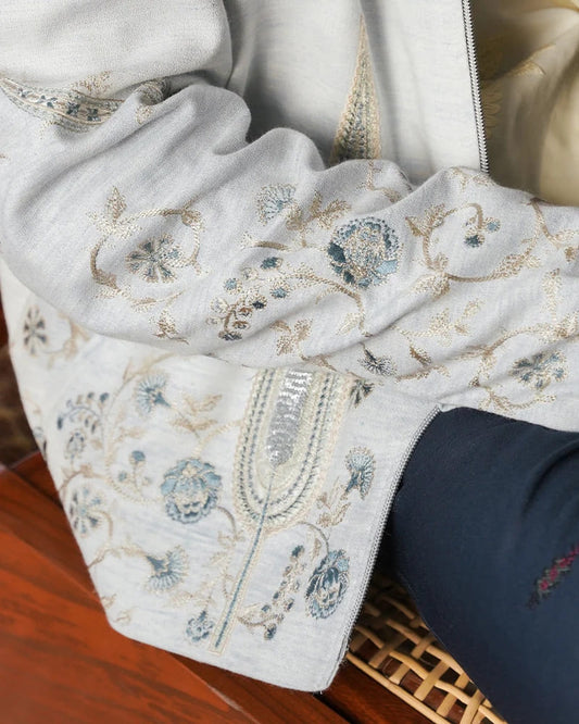 Mahal Embroidered Trucker Jacket (M)