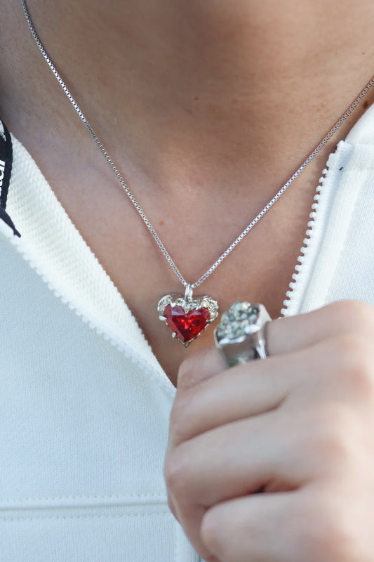Hazed Heart Necklace