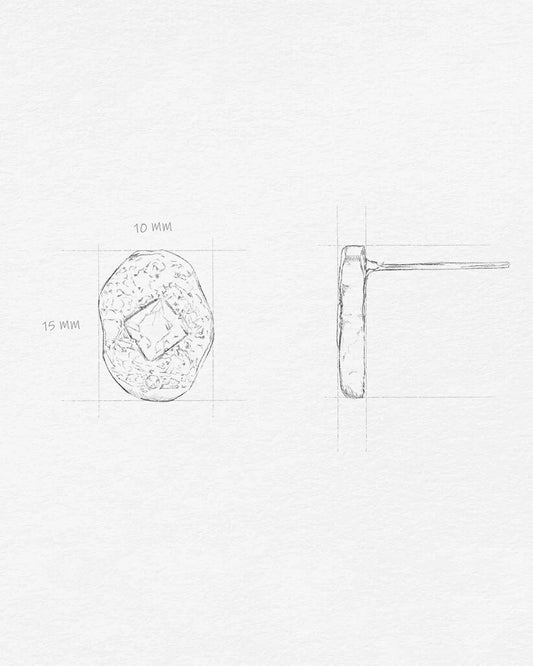 Mirrored Stellar - Green - Earrings