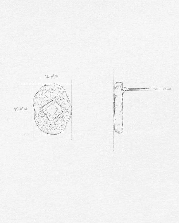 Mirrored Drop Earing
