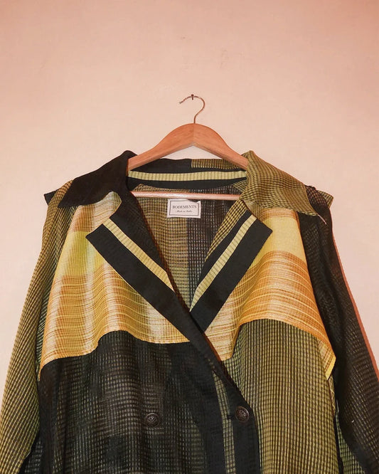 Vedya VII Silk Trench Coat