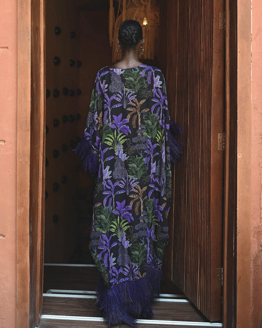 Abeni Kaftan with Invisible Belt - Purple