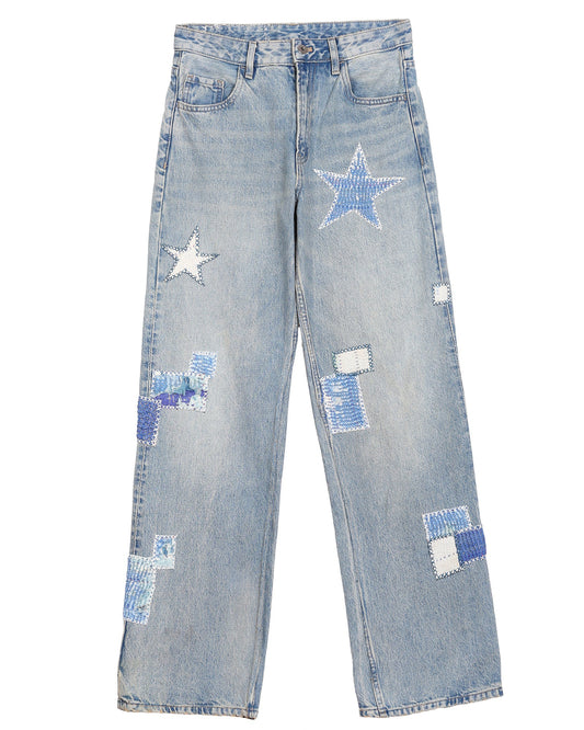 Vintage Patchwork Jeans