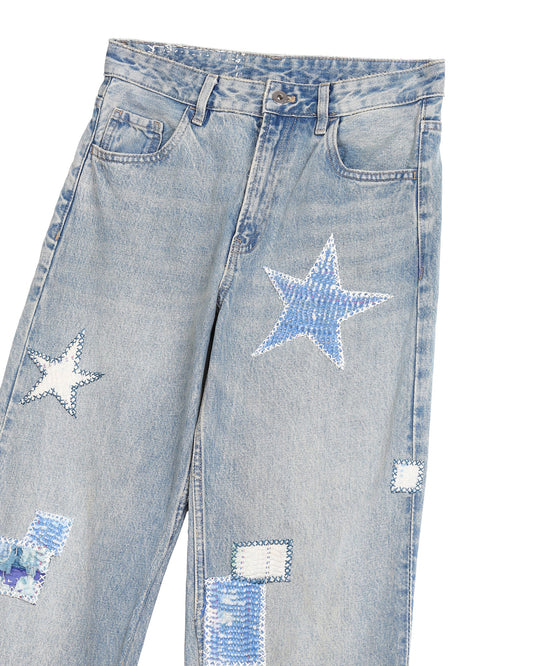 Vintage Patchwork Jeans