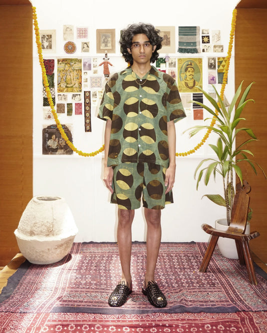 Cricket Ajrakh Shirt