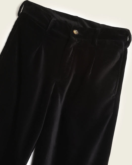 Black Velvet Trousers