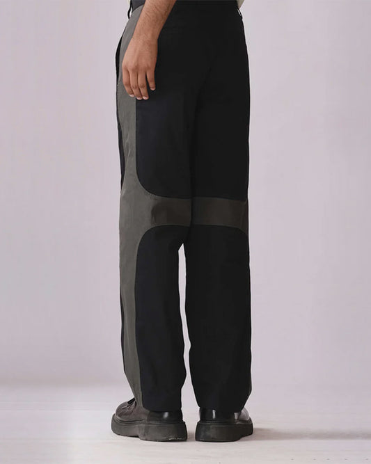 Symbolic cut straight fit trouser