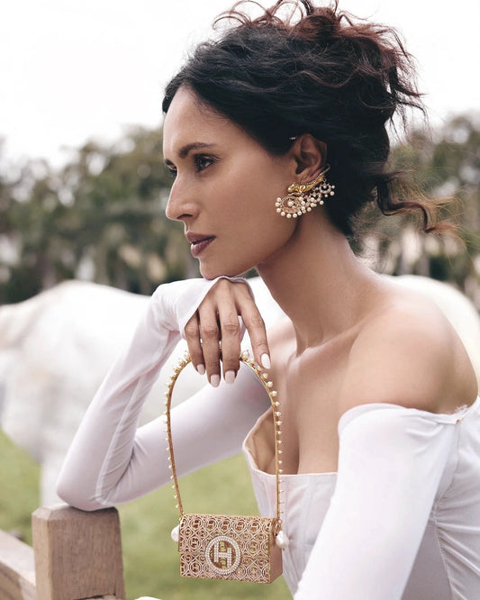 Pico Minaudiere Couture Handbag In Empress Pink