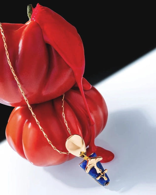 The Lazuli Sculpt Pendant Necklace