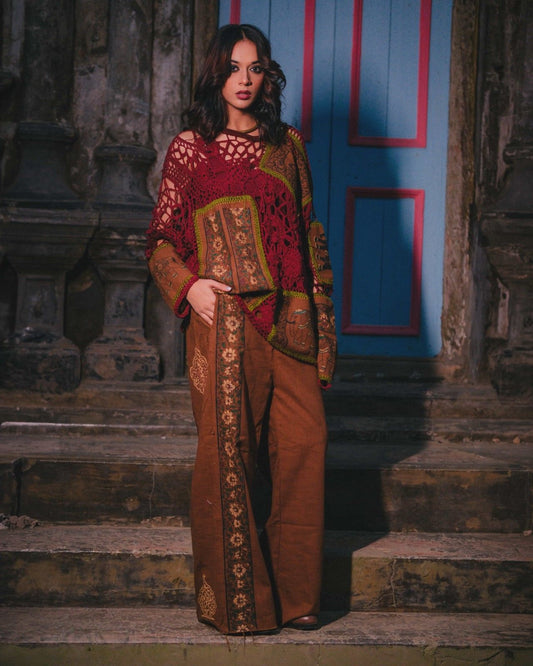 Canopy Patchwork Crochet Sweater