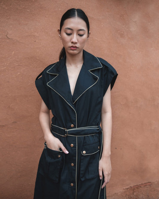 Harajaku Trench - Black Solid