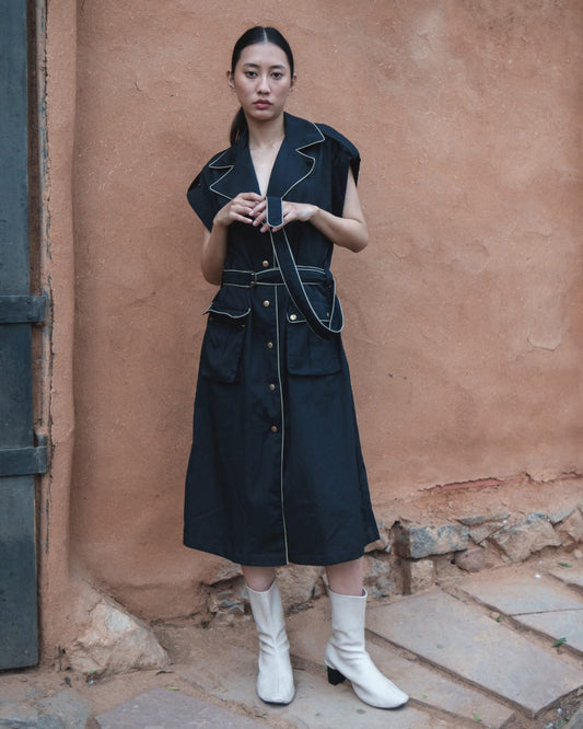 Harajaku Trench - Black Solid