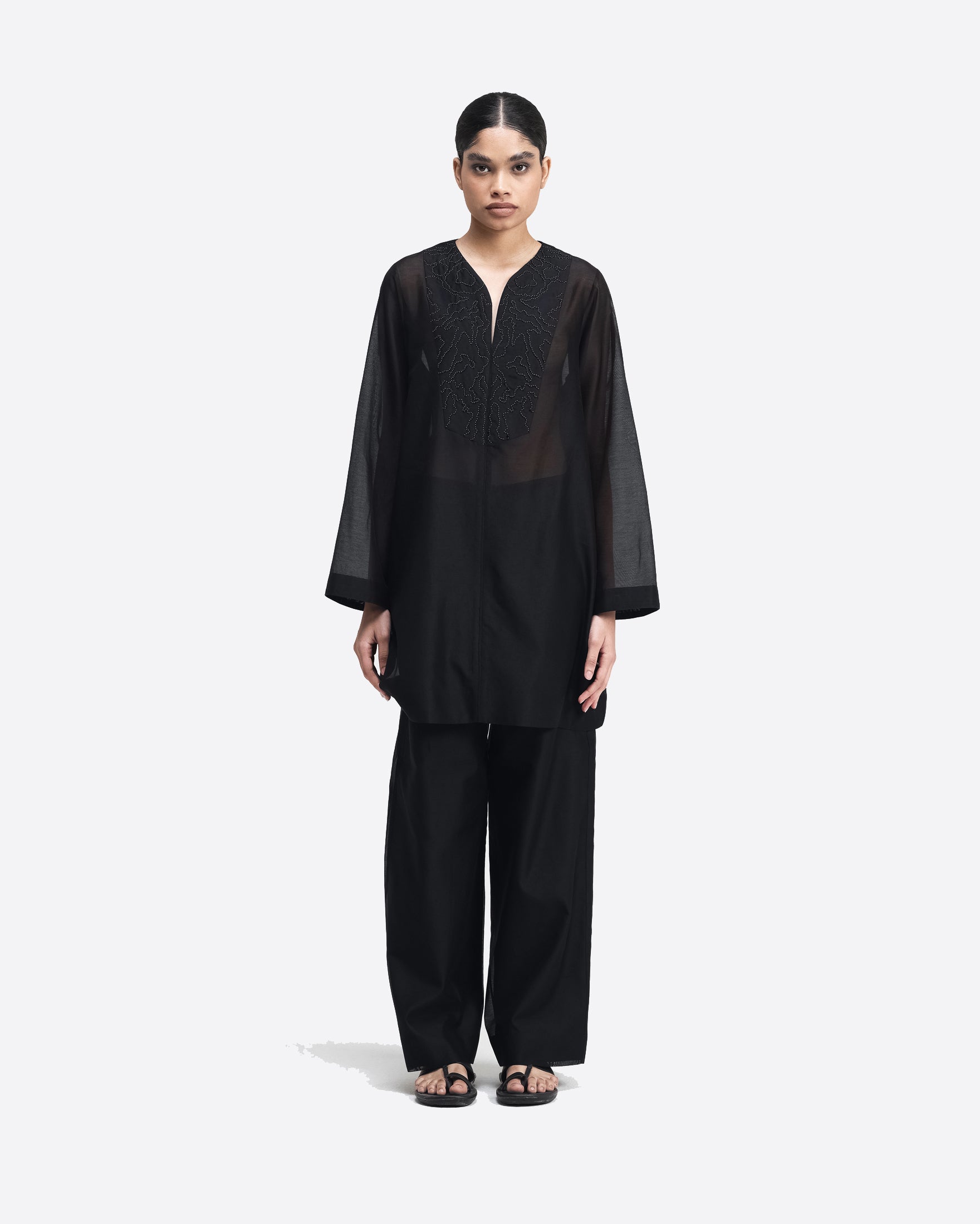 Jun Hand-Embroidered Co-Ord Set